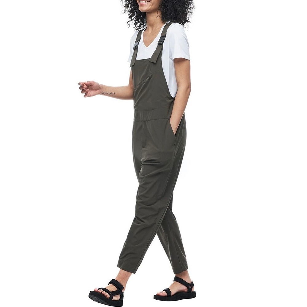 Indyeva Women's Arin‎ Overalls, Olive Green - Picture 3 of 9